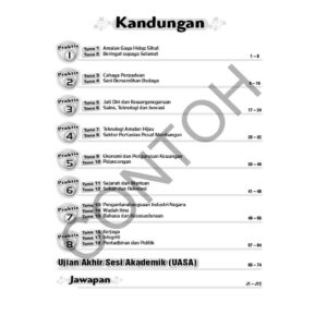 Aspirasi Praktis Topikal ( Tingkatan 1 - 8 Subjek ) - Sekolah Menengah