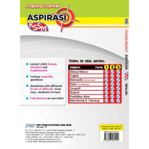 Aspirasi Praktis Topikal ( Tingkatan 2 - 8 Subjek ) - Secondary / Sekolah Menengah