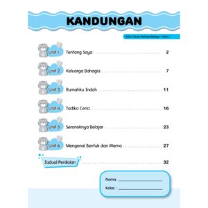 Buku Tulisan ( 1 - 4 ) - Kindergarten / Tadika