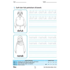 Buku Tulisan ( 1 - 4 ) - Kindergarten / Tadika