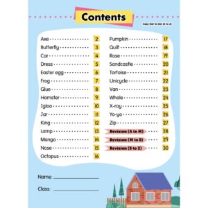 Easy Dot to Dot ( Number / Alphabet ) - Kindergarten / Tadika