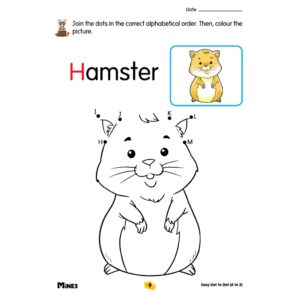 Easy Dot to Dot ( Number / Alphabet ) - Kindergarten / Tadika