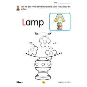 Easy Dot to Dot ( Number / Alphabet ) - Kindergarten / Tadika