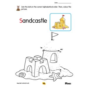 Easy Dot to Dot ( Number / Alphabet ) - Kindergarten / Tadika