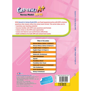 Gerenti A+ Kertas Model SPM English (CEFR-aligned) Paper 3 & Paper 4