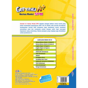 Gerenti A+ Kertas Model SPM Matematik (Dwibahasa)