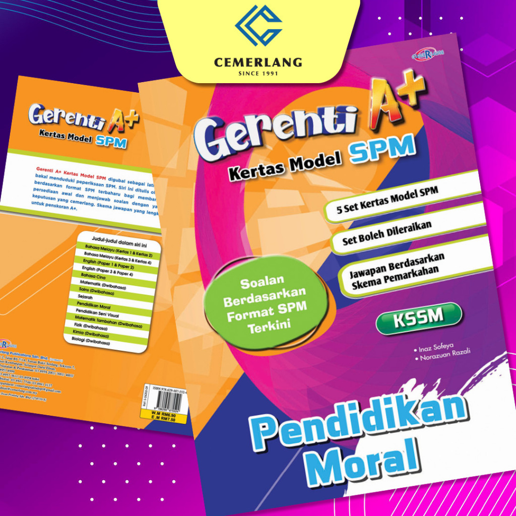 Gerenti A+ Kertas Model SPM Pendidikan Moral