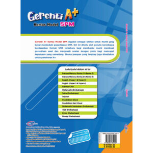 Gerenti A+ Kertas Model SPM Sejarah