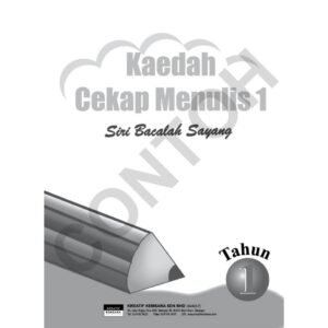 Kaedah Cekap Menulis ( Buku 1 - 2 ) - Kindergarten / Tadika
