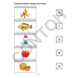 Lembaran Kerja ( Buku 1 - 2 ) - Kindergarten / Tadika