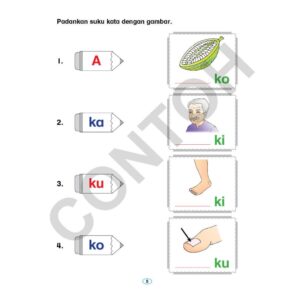 Lembaran Kerja ( Buku 1 - 2 ) - Kindergarten / Tadika