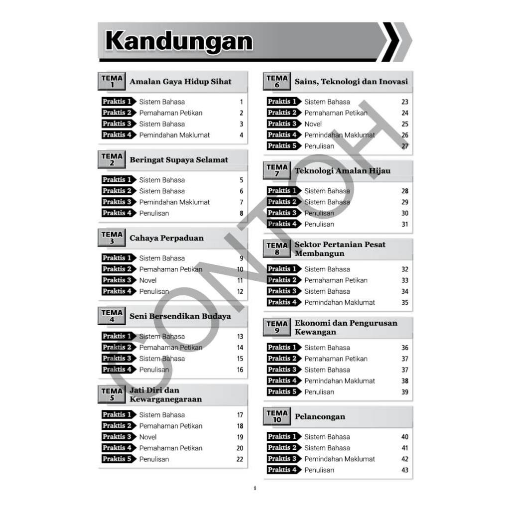 Masteri Topikal ( Tingakatan 1 - 6 Subjek ) - Secondary / Sekolah Menengah