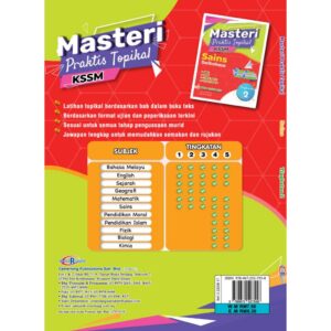 Masteri Topikal ( Tingakatan 2 - 6 Subjek ) - Secondary / Sekolah Menengah