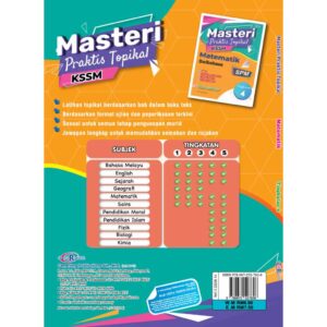 Masteri Topikal ( Tingakatan 4 - 10 Subjek ) - Secondary / Sekolah Menengah