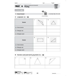 Modul Aktiviti PBD Intelektual Matematik（Tahun 1-6）