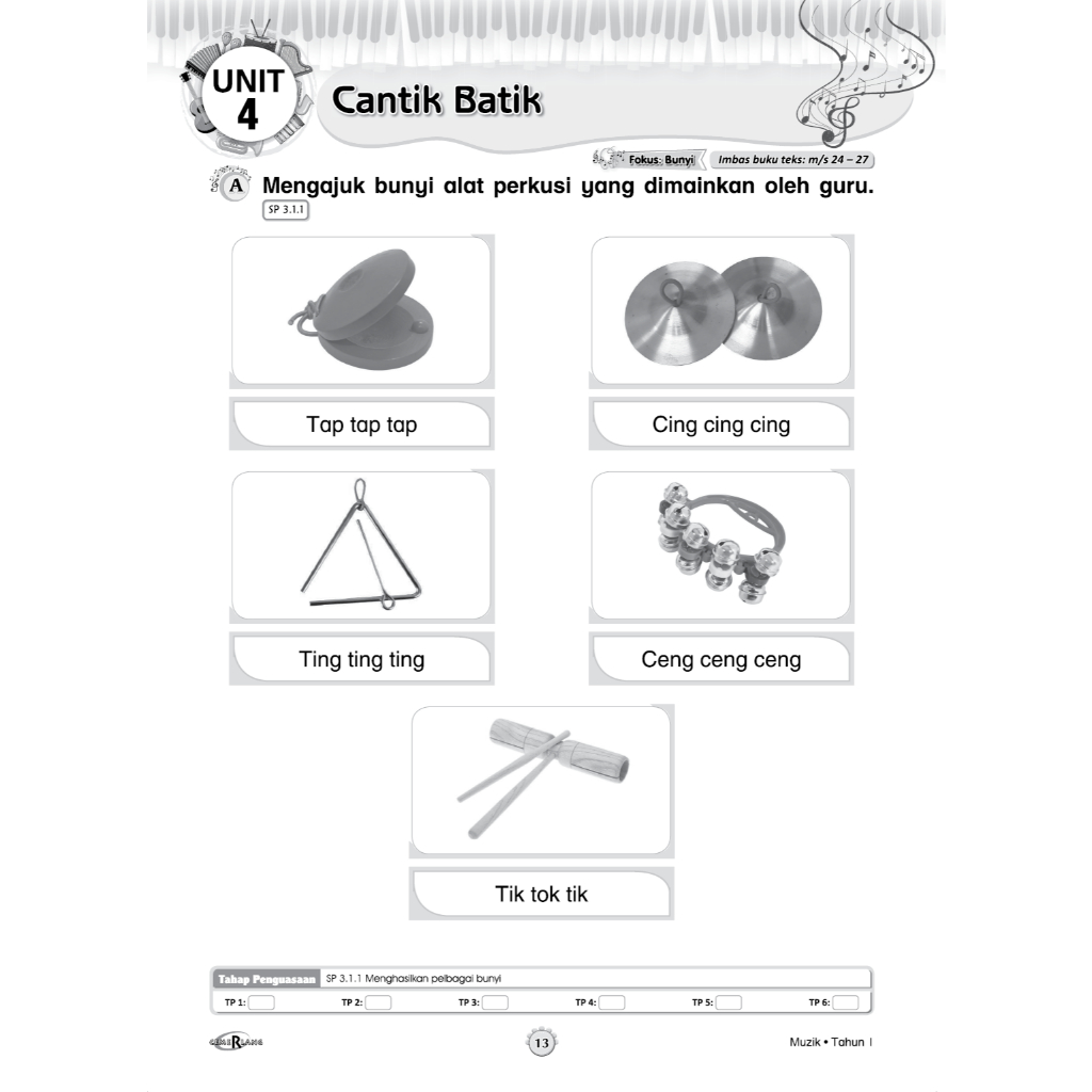 Modul Aktiviti PBD Intelektual Pendidikan Muzik(Tahun 1-4)