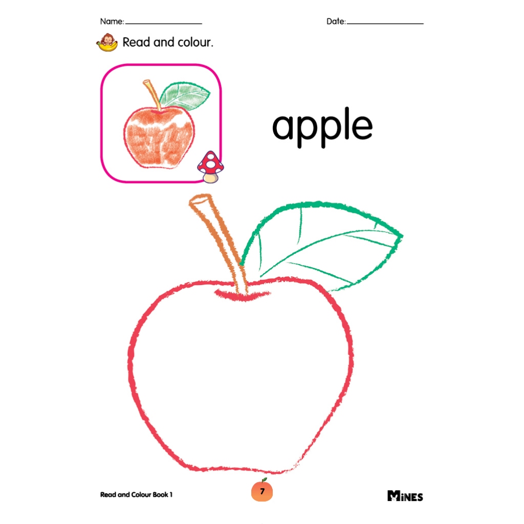 Read and Colour ( 1 - 4 ) - Kindergarten