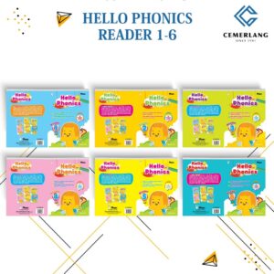( Saiz A5) Hello Phonics - Buku 1-6