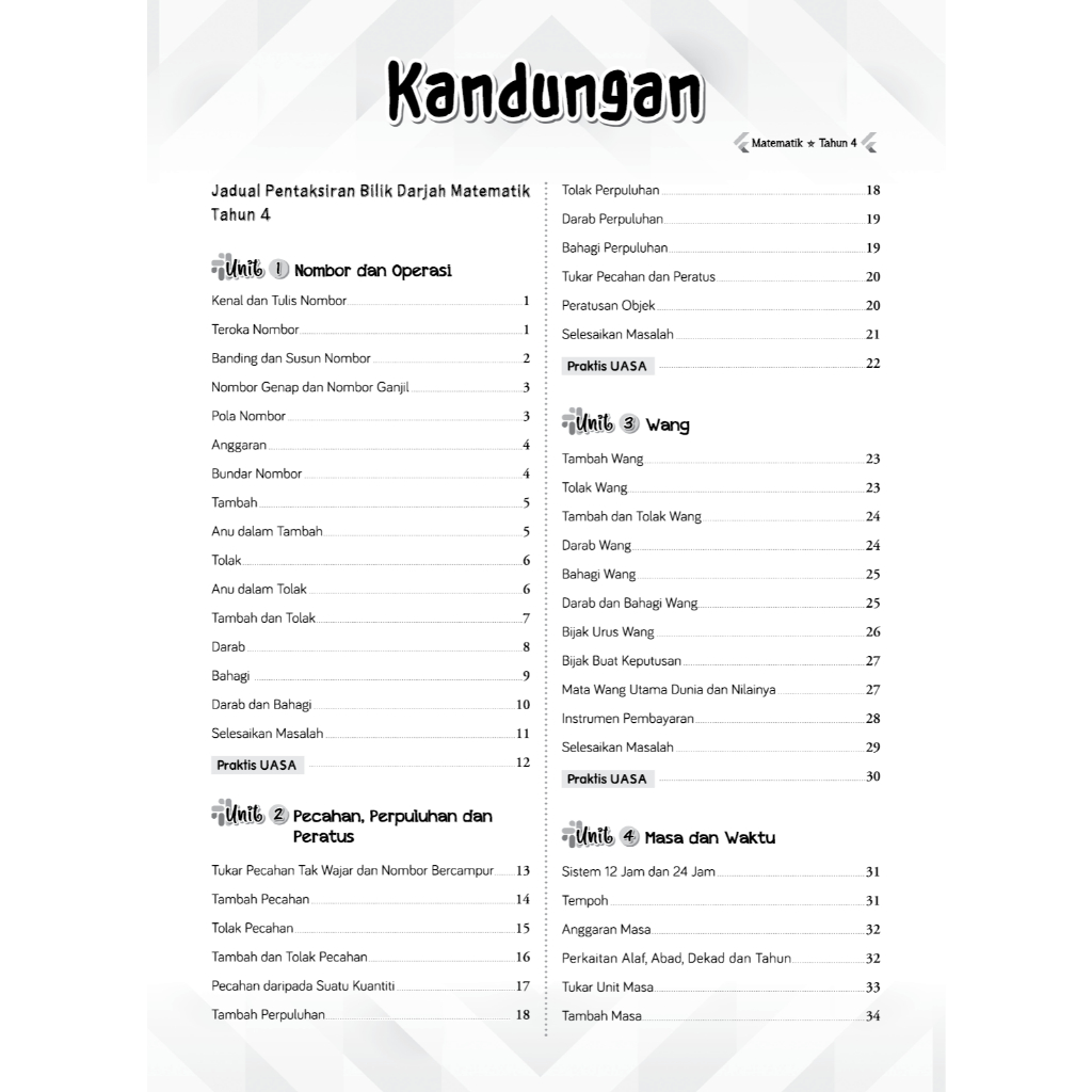 SKOR SUKSES UASA Matematik ( Year 4-6 )