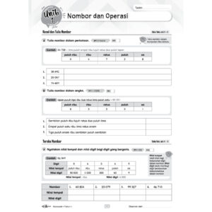 SKOR SUKSES UASA Matematik  ( Year 4-6 )