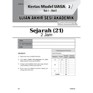 Smart Up Kertas Model UASA Sejarah Tingkatan 1,2,3