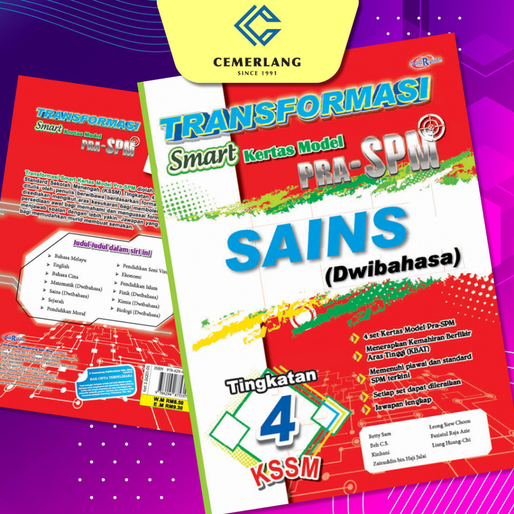 Transformasi S4art Kertas Model PRA-SPM Sains (Dwibahasa) T4