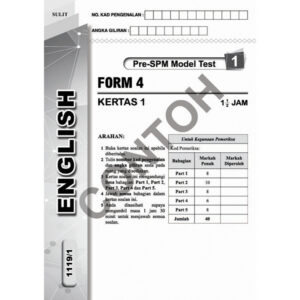 Transformasi Smart Kertas Model Pra-SPM English Form 4 CEFR-aligned