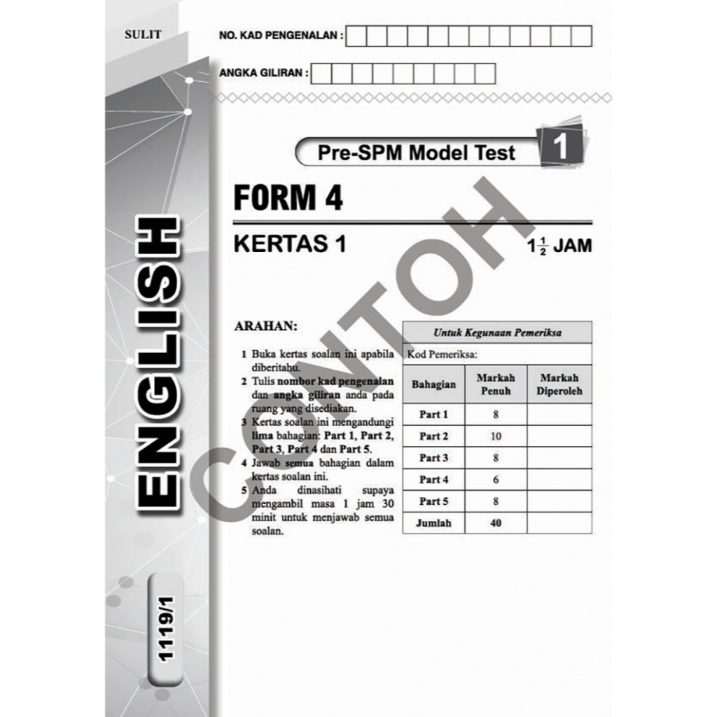 Transformasi Smart Kertas Model Pra-SPM English Form 4 CEFR-aligned