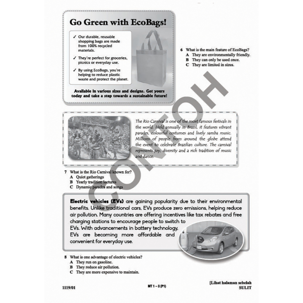 Transformasi Smart Kertas Model Pra-SPM English Form 4 CEFR-aligned