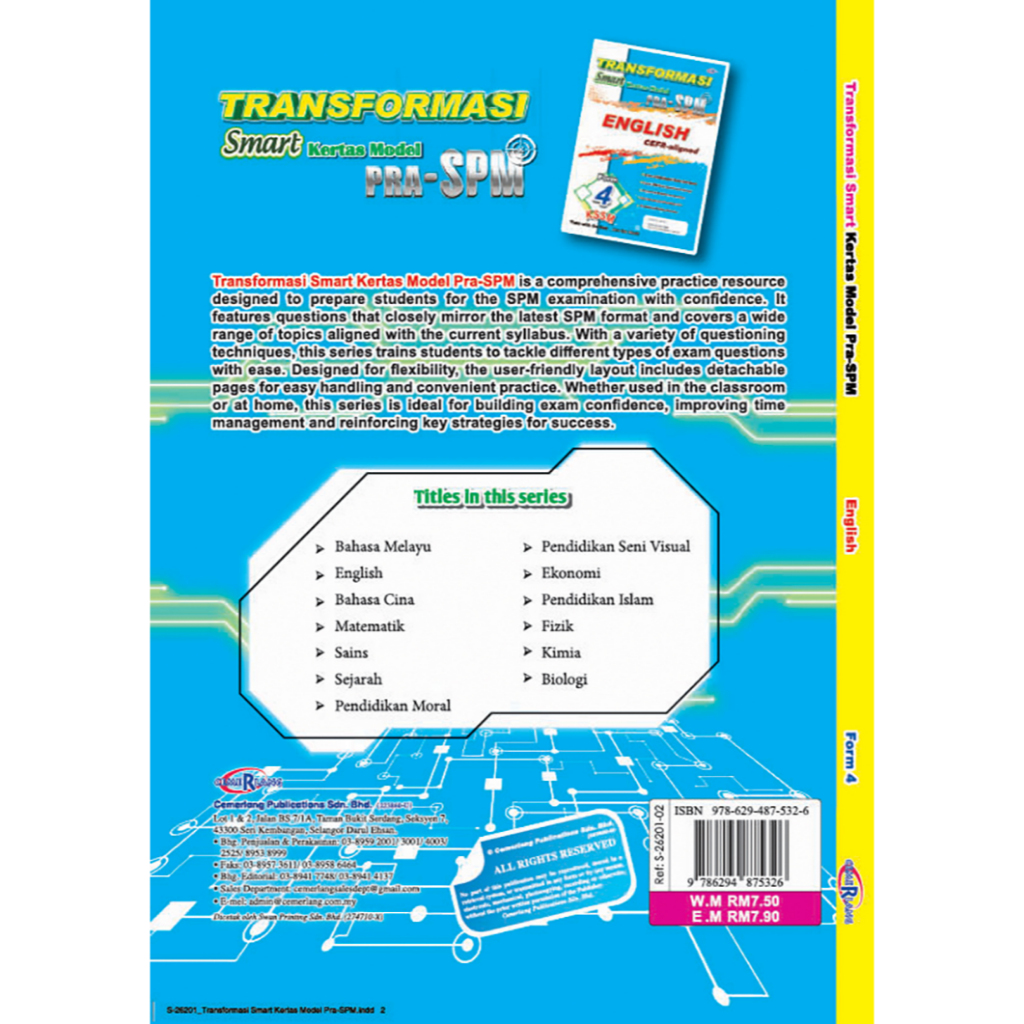 Transformasi Smart Kertas Model Pra-SPM English Form 4 CEFR-aligned