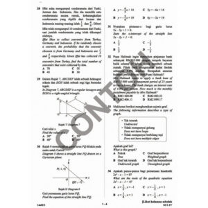 Transformasi Smart Kertas Model PRA-SPM Matematik (Dwibahasa) T4