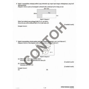 Transformasi Smart Kertas Model PRA-SPM Matematik (Dwibahasa) T4