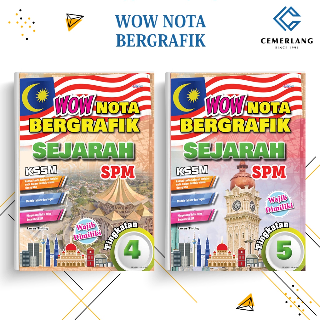 Wow Nota Bergrafik Sejarah ( Tingkatan 4 & 5 ) - Secondary / Sekolah Menengah