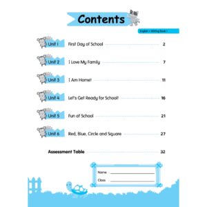 Writing Book ( 1 - 4 ) - Kindergarten / Tadika