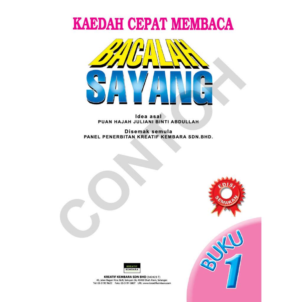 Bacalah Sayang ( Buku 1 - 2 )