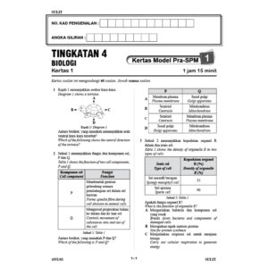 Hebat Kertas Model PRA-SPM Biologi T4