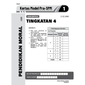 Hebat Kertas Model PRA-SPM Moral T4
