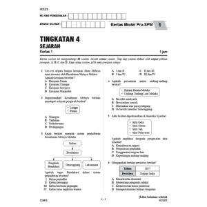 Hebat Kertas Model PRA-SPM Sejarah T4