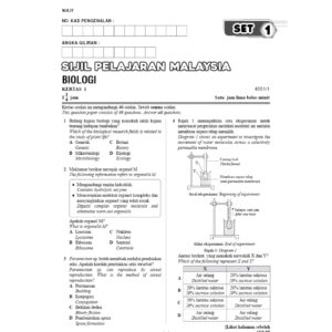 Top Fokus Kertas Model SPM Biology