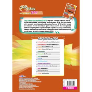 Top Fokus Kertas Model SPM Biology