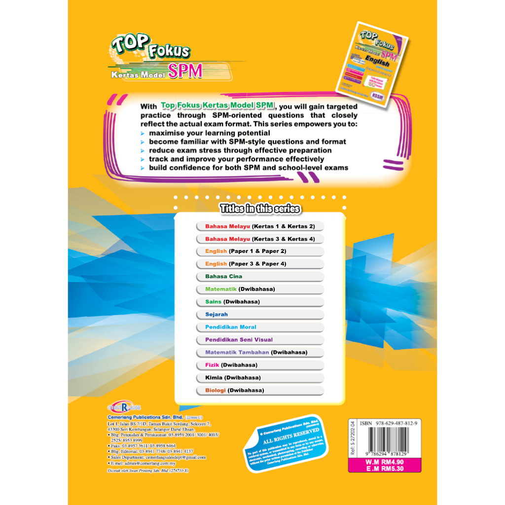 Top Fokus Kertas Model SPM English P3&P4