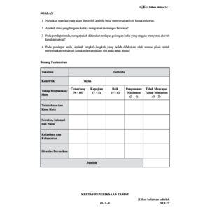 Top Fokus Kertas Model SPM K3&K4