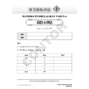 【最新MPT4】SPOT ON  精准学习矩阵模拟评估-华文4年级