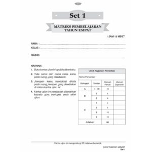 MPT4-Orientasi A [Kertas Model] Sains (Dwibahasa) Tahun 4 [Matriks Pembelajaran]