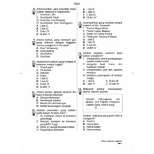 MPT4-Orientasi A [Kertas Model] Sejarah Tahun 4 [Matriks Pembelajaran]