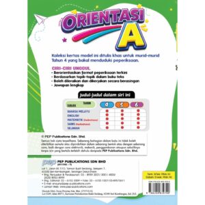 MPT4-Orientasi A [Kertas Model] Sejarah Tahun 4 [Matriks Pembelajaran]