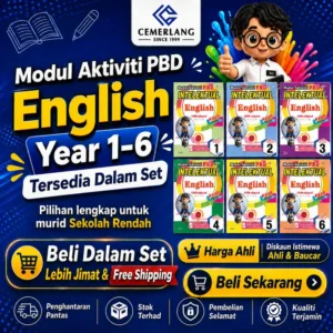 Set Modul Aktiviti PBD Intelektual English（Tahun 1-6）